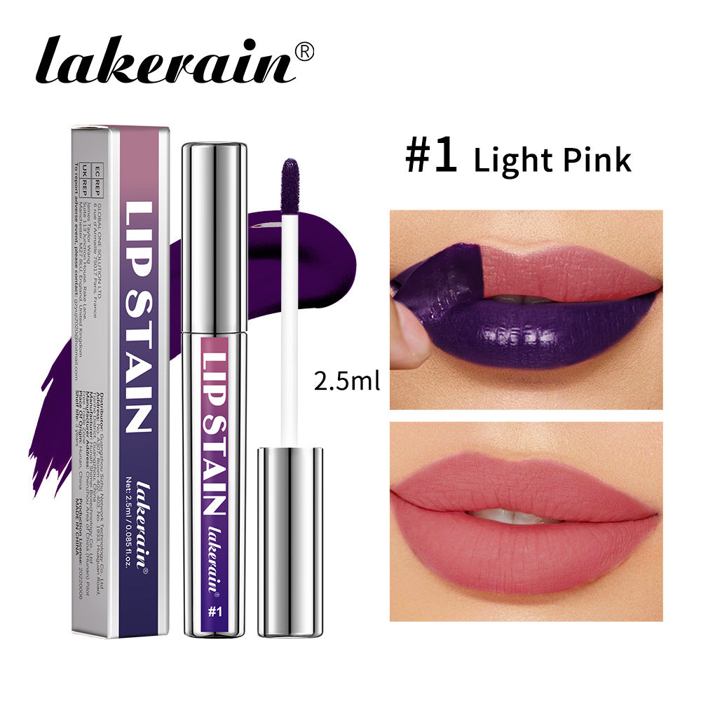 Silver tube tear-stripped lip gloss lipstick