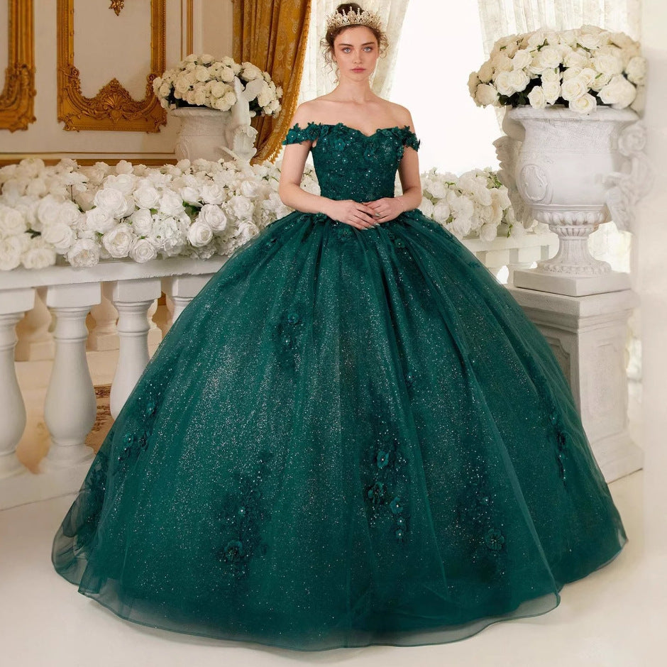 Elegant One-Shoulder Long Evening Dress