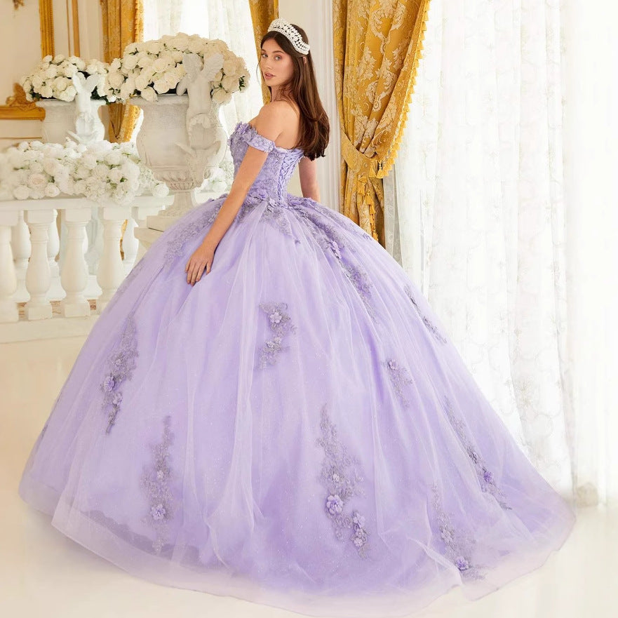 Elegant One-Shoulder Long Evening Dress