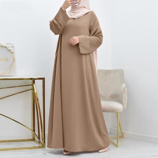 Women's Satin Skirt Djellaba Simple Solid Color Loose