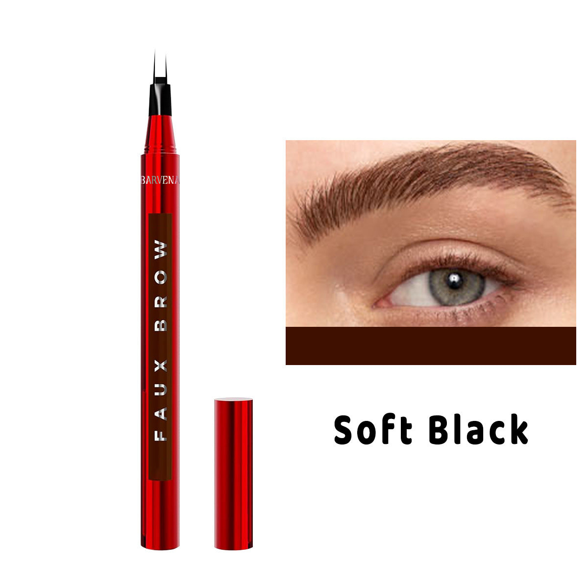 Eyebrow pencil setting cream for double-ended pens