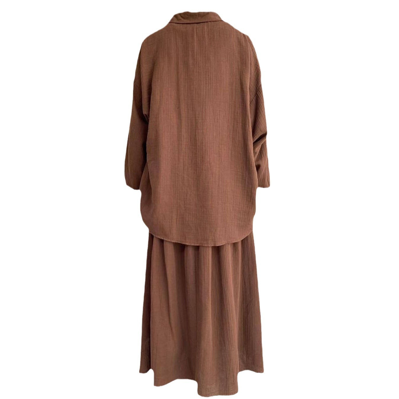 Puff sleeve blouse and skirt