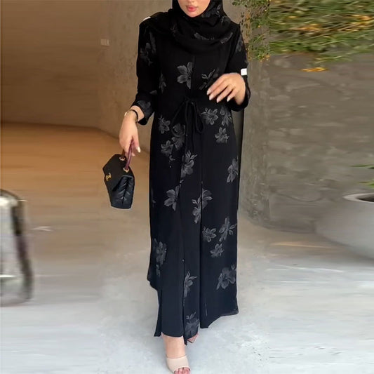 Affordable Luxury Style Simple Graceful Elegant Slimming Elegant Flowers Outer Batch Trench Coat