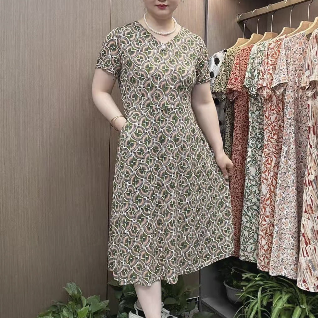 A loose MIDI dress that covers the belly